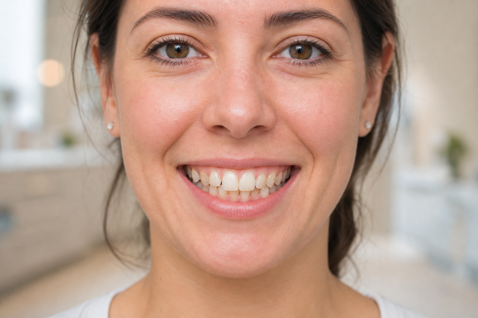 Crowded teeth before orthodontic treatment