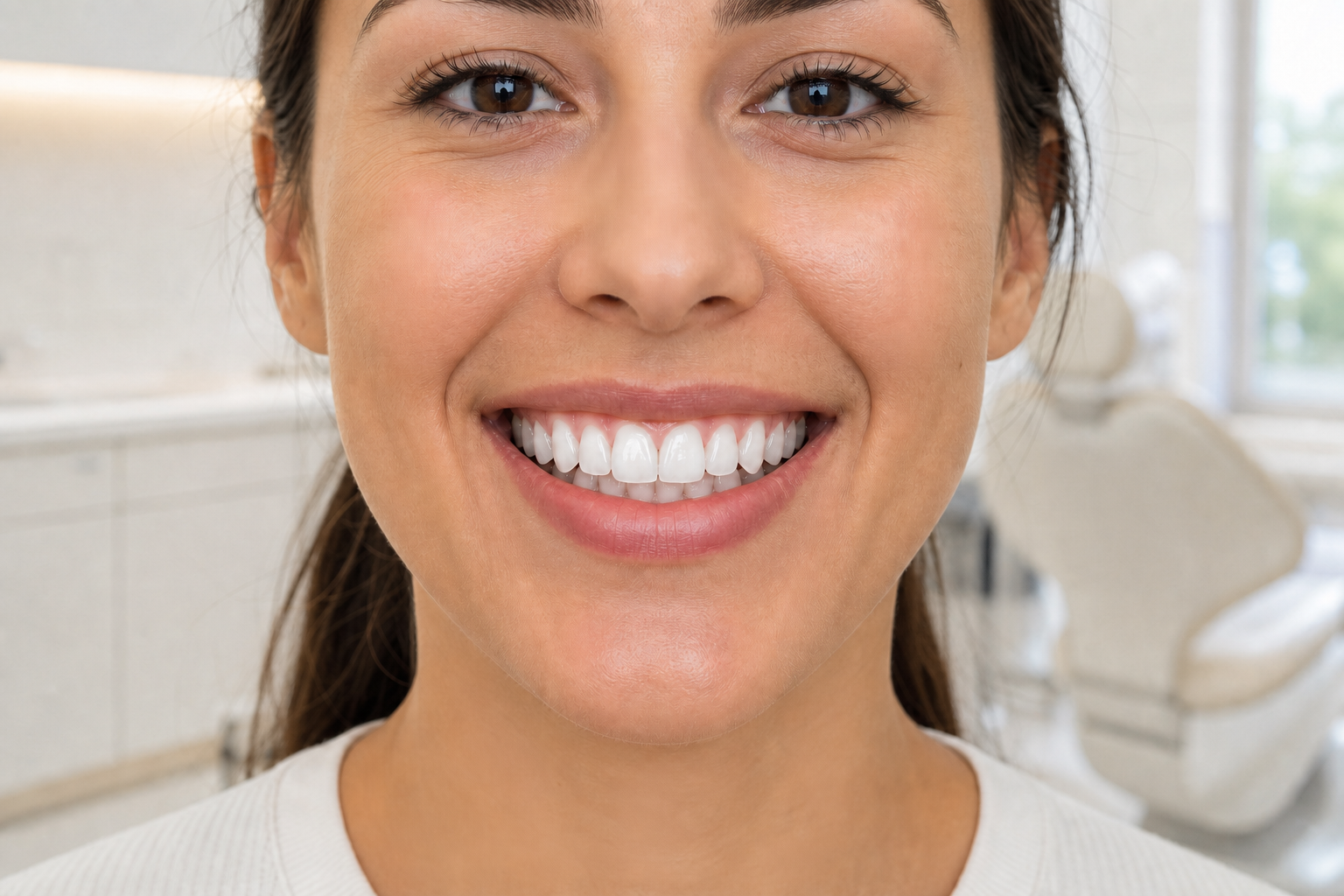 Teeth after professional whitening